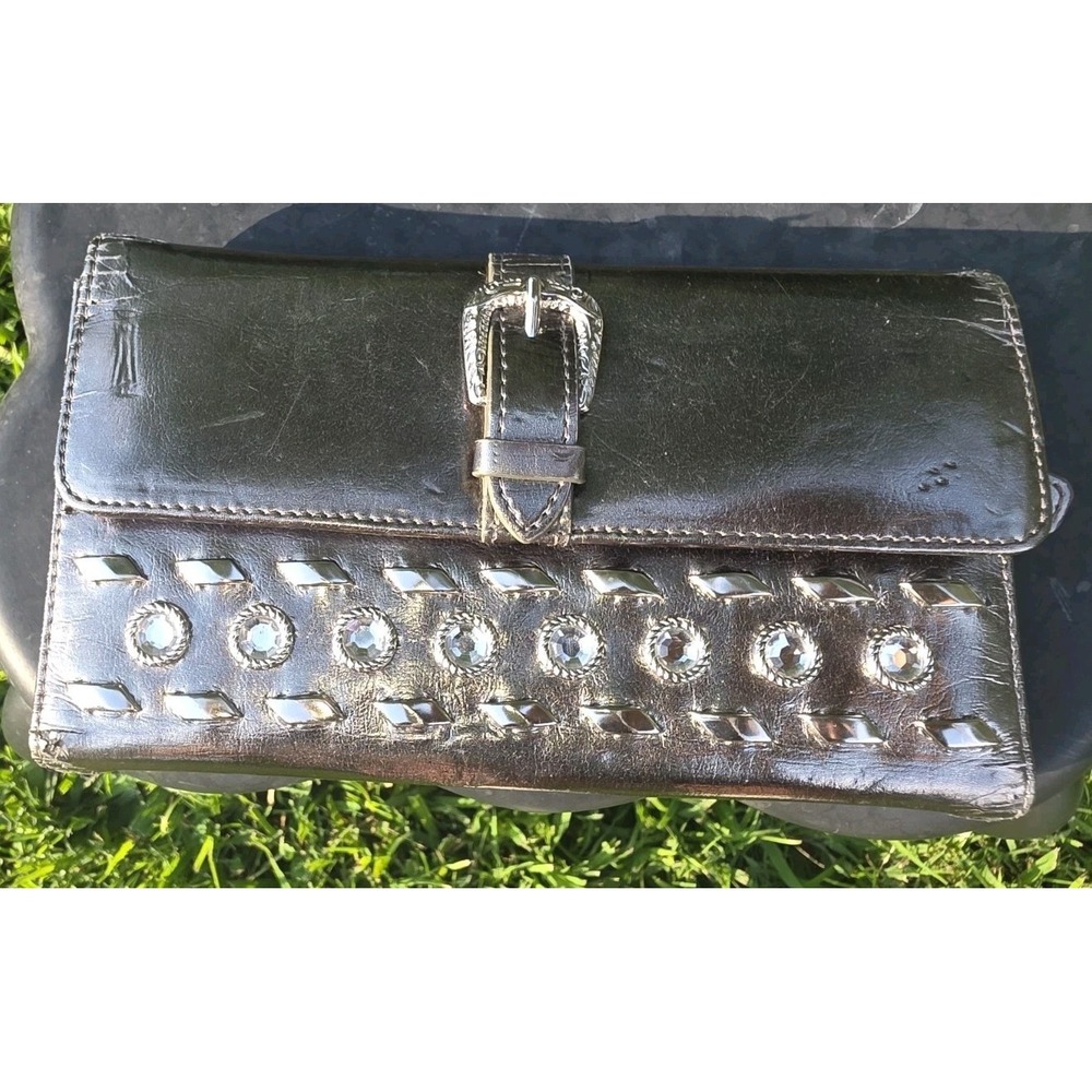 "OHH! ASHLEY" METALLIC GOLD STUDDED WALLET